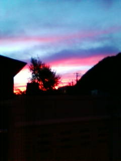 09年10月07日夕焼け雲